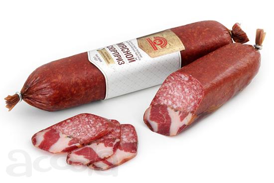 Колбасное изделие сырокопчёное мясное "Мясной сюрприз"
